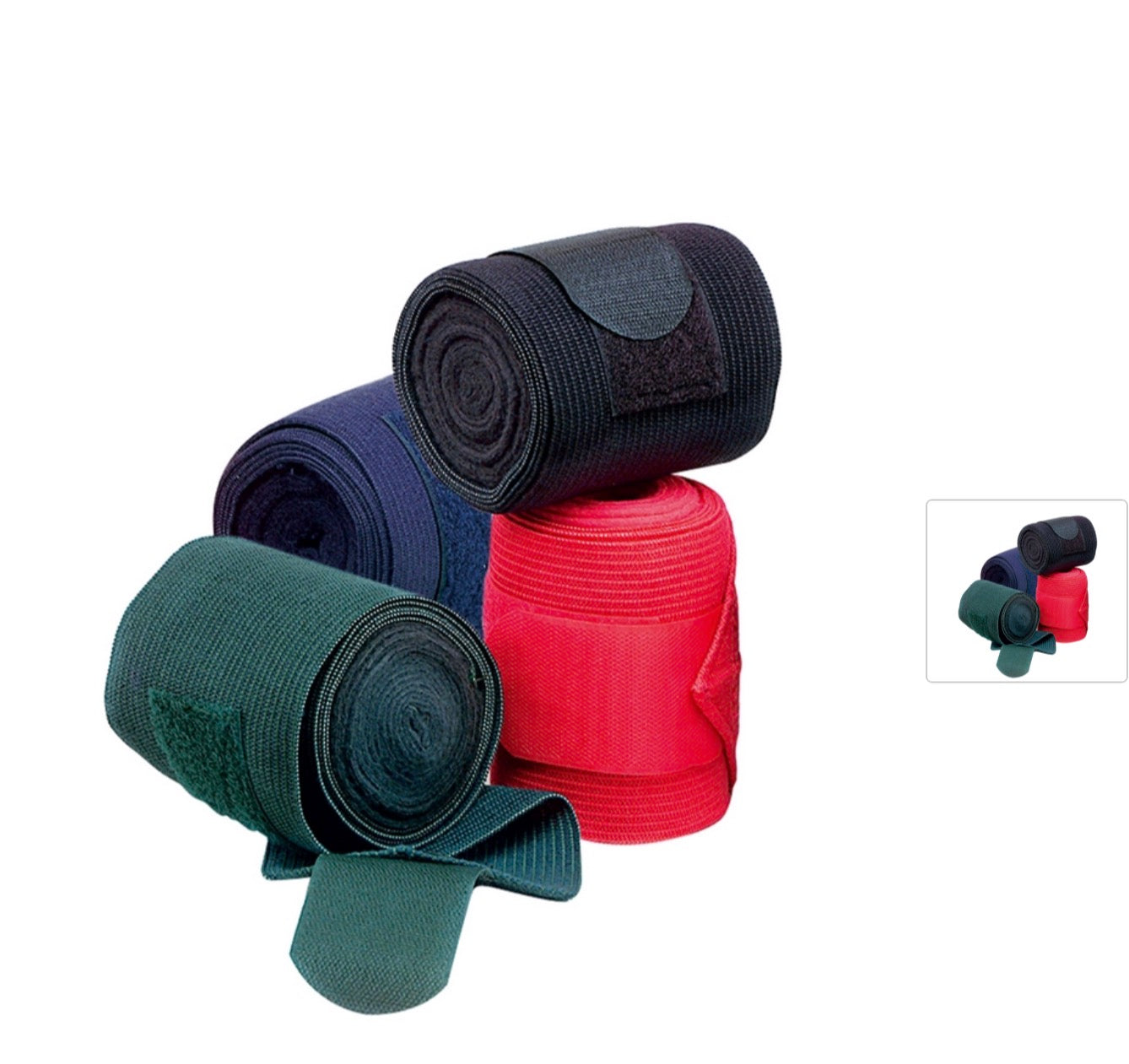 Set di 4 fasce da lavoro pile con elastico.