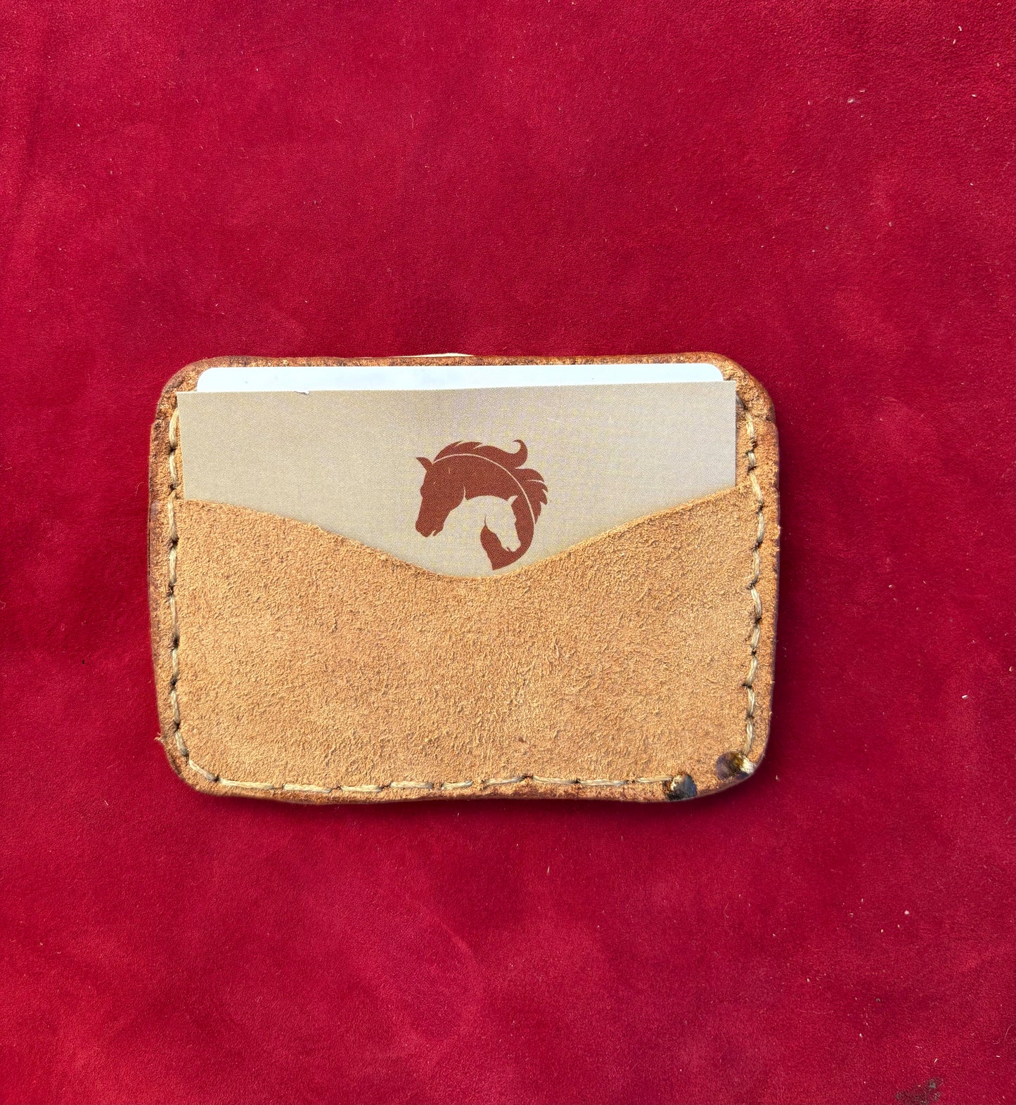 Porta tessere in vera vera pelle.