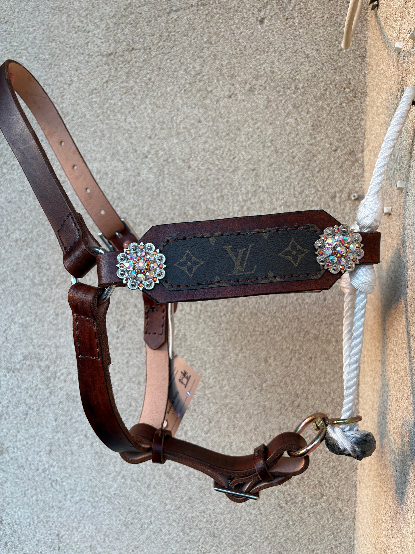 Capezza con nasalina in Ropes e cuoio.