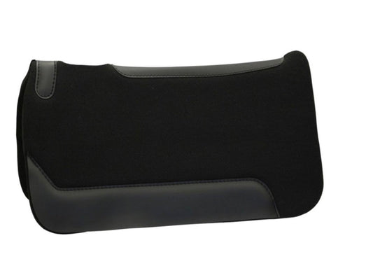 SOTTOSELLA WESTERN CON RIPORTI COLORE NERO,FULL FELTRO/NEOPRENE FORATO 31X32